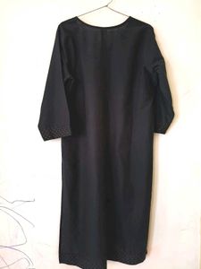 Pathani Style Black Kurta With Jacket