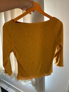 Yellow Long Sleeve Top