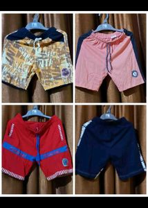Combo Of 4 Shorts For 7 To 8 Year Boys
