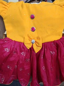 Yellow Red Frock