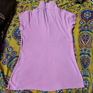 Cute Pink Polo Top
