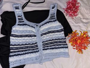 Vintage-Style Crochet Top. NOT WORN EVEN ONCE