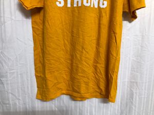 Port Company Cotton Yellow T Shirt