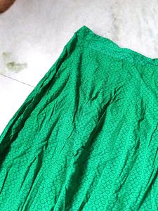 Bright Green Long Skirt