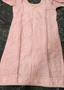 Cream Colour Suit Set( Kurta, Pent &amp; Dupatta) For