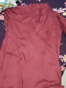 Maroon Kurta