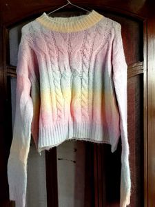 URBANIC Rainbow Knit Sweater