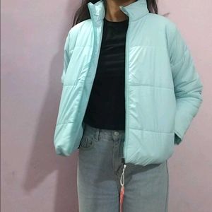 Light Blue Puffer Jacket
