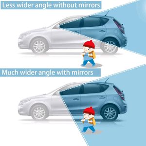 2pcs Blind Spot Mirror for Car Wing Adjustable