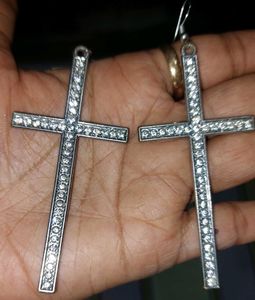 Party wear Stone Cross Earrings