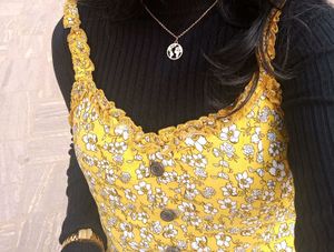 Tokyo Talkies Yellow Floral dress