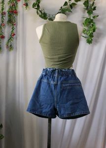 Nuon Denim High-Waisted Shorts