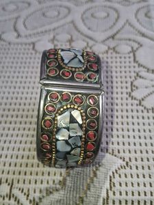 Vintage Mosaic Cuff Bracelet