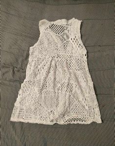 White Crochet Vest