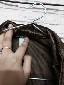 Velvet Cardigan Style Top