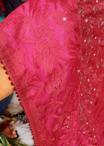 NET  SAREE 🥻 IN A ROSE 🌹 COLOUR