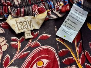 Kalamkari print maxi skirt by Taavi