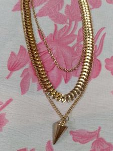 3 Layered Gold Necklace