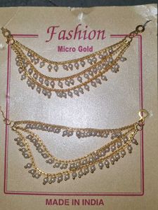 Bahubali Brass Copper Ear Chains