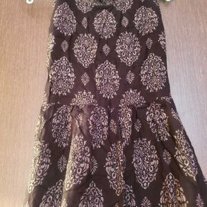 Patterned Black Dress
