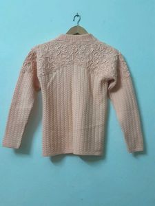 Peach Knit Cardigan