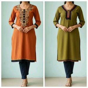 Elegant Women's Kurtas - Set of 2