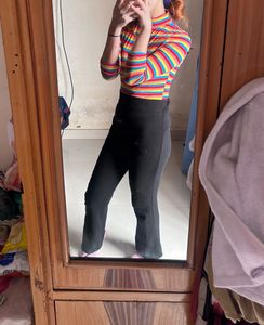 High Waist Flare Leggings/ Trouser