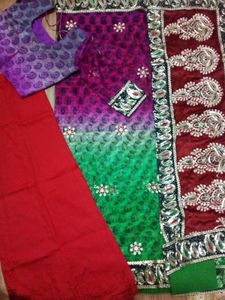 Complete Set: Saree Blouse Petticoat Bra Panty