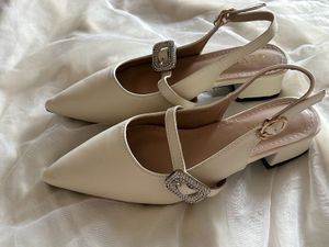 Pointed Toe Slingback Flats