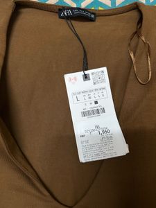 Brown Long Sleeve Bodysuit