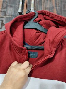 Allen Solly White &amp; Red hoodie