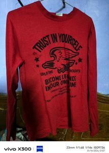 Red Graphic Print T-Shirt