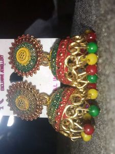 Colorful Jhumka Earrings