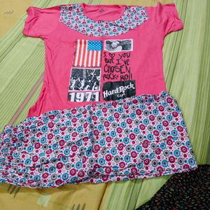 Pink Hard Rock Pajama Set