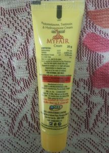 MYFAIR CREAM to be Applied at Night Only