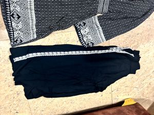 Patterned Dress &amp; Pants Set