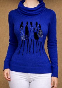 Royal Blue Embellished Sweater💙