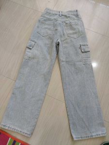 Light Washed Cargo Pants