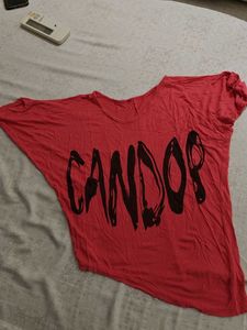 Red Graphic Print Tee