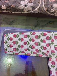 Floral Print Dress Material beautiful flower short