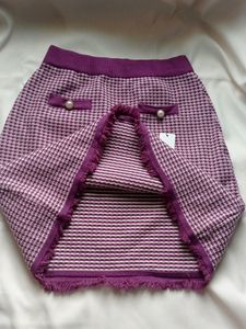 Korean Chekered Woolen Skirt
