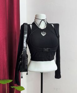 Black Halter Top