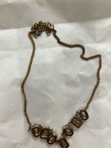 Emerald &amp; Iridescent Gem Necklace