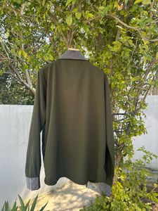 Embellished Olive Green Shirt ❤️‍🔥❤️‍🔥
