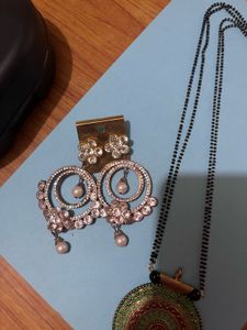 Traditional Indian Necklace and Earring Set