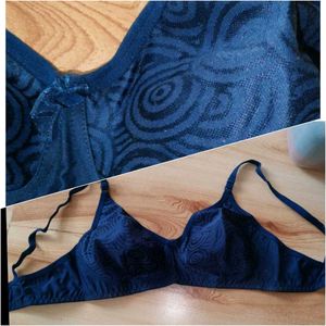 Elegant Navy Blue Bra