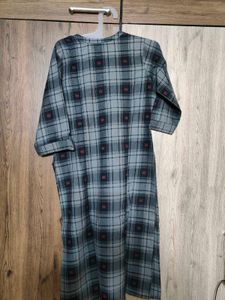 Gerua Black And Grey Kurti