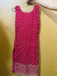 Heavy Red Wedding Sharara Set Dupatta