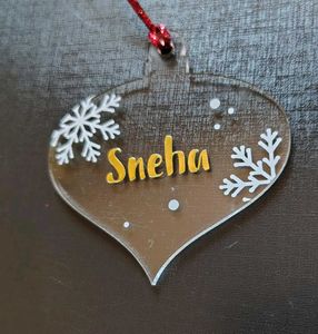 Customised Christmas Tree Ornaments.