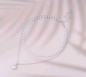 Pearl & Silver Layered Necklace